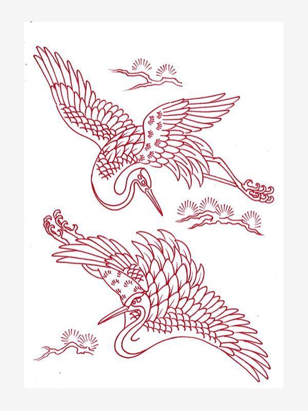 Red Lines Bird Logo - Red Lines by Sergey Buslay | Tattoo Life eBooks
