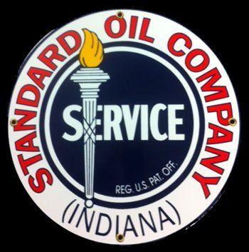 Standard Oil Company Logo - Standard Oil Company Porcelain Sign: Home & Kitchen