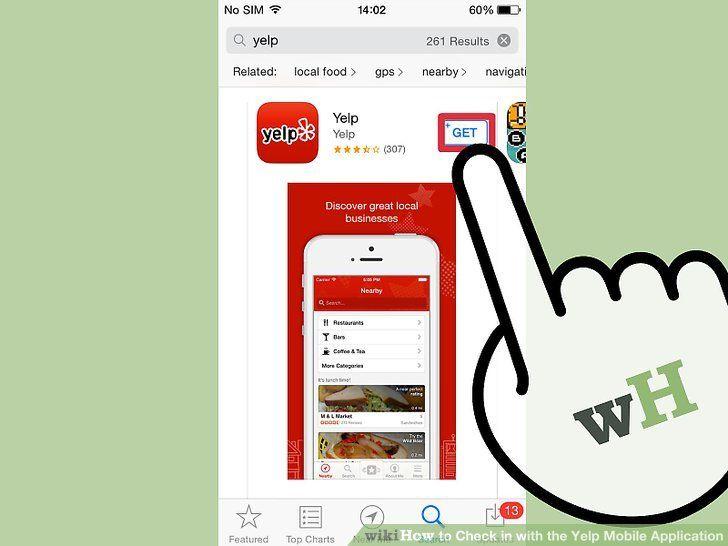 Yelp Mobile Logo - How to Check in with the Yelp Mobile Application: 14 Steps