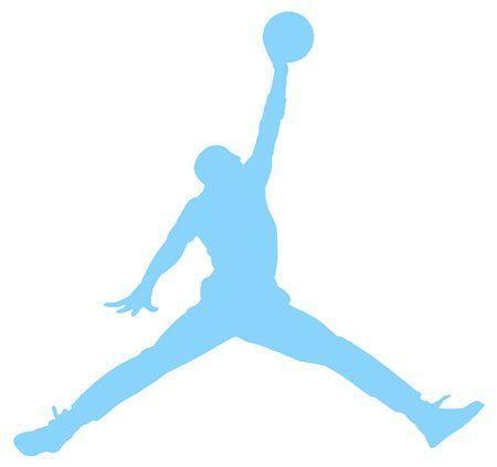 Baby Blue Jordan Logo - Air Jordan Nike Jumpman Logo Vinyl Sticker Decal
