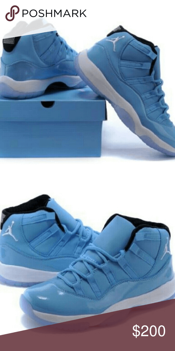 Baby Blue Jordan Logo - New Nike Air Jordan 11 retro Baby blue NWT. My Posh Picks