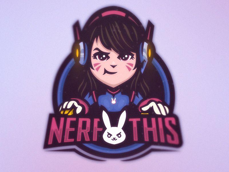 Girl Gaming Logo - NERF THIS !! by HSSN DSGN | Dribbble | Dribbble