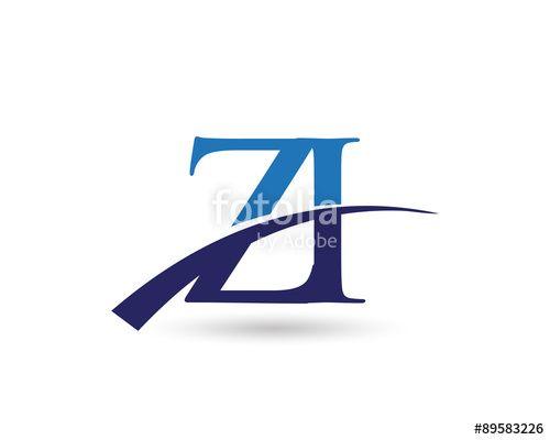 Zi Logo - ZI Logo Letter Swoosh Stock Image And Royalty Free Vector Files