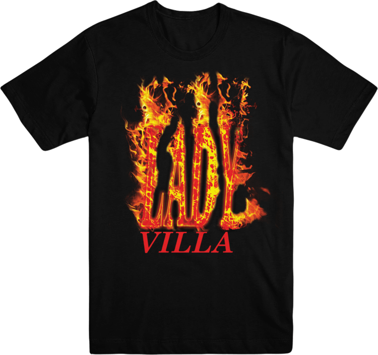 Villa Clothing Logo - LADY VILLA LOGO FLAME TEE — ART FOR VILLAINS SHOP