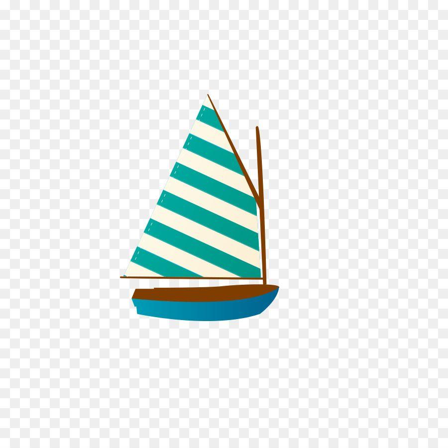 Sailboat Triangle Logo - Sailing ship Cartoon Clip art - Hand-painted sailing png download ...