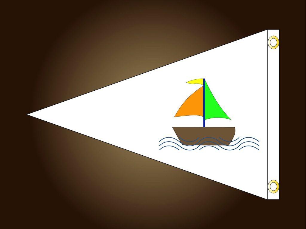 Sailboat Triangle Logo - Sailing Flag