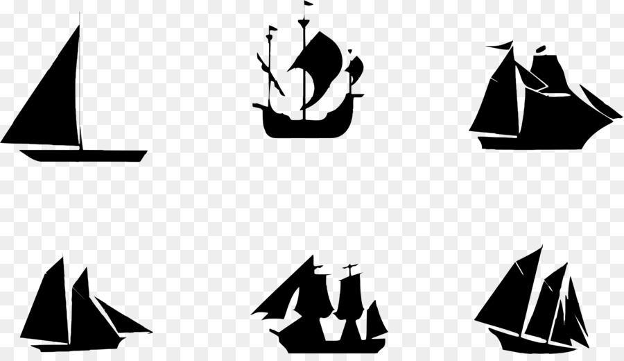 Sailboat Triangle Logo - Silhouette Ship Clip art - pensil png download - 2268*1284 - Free ...