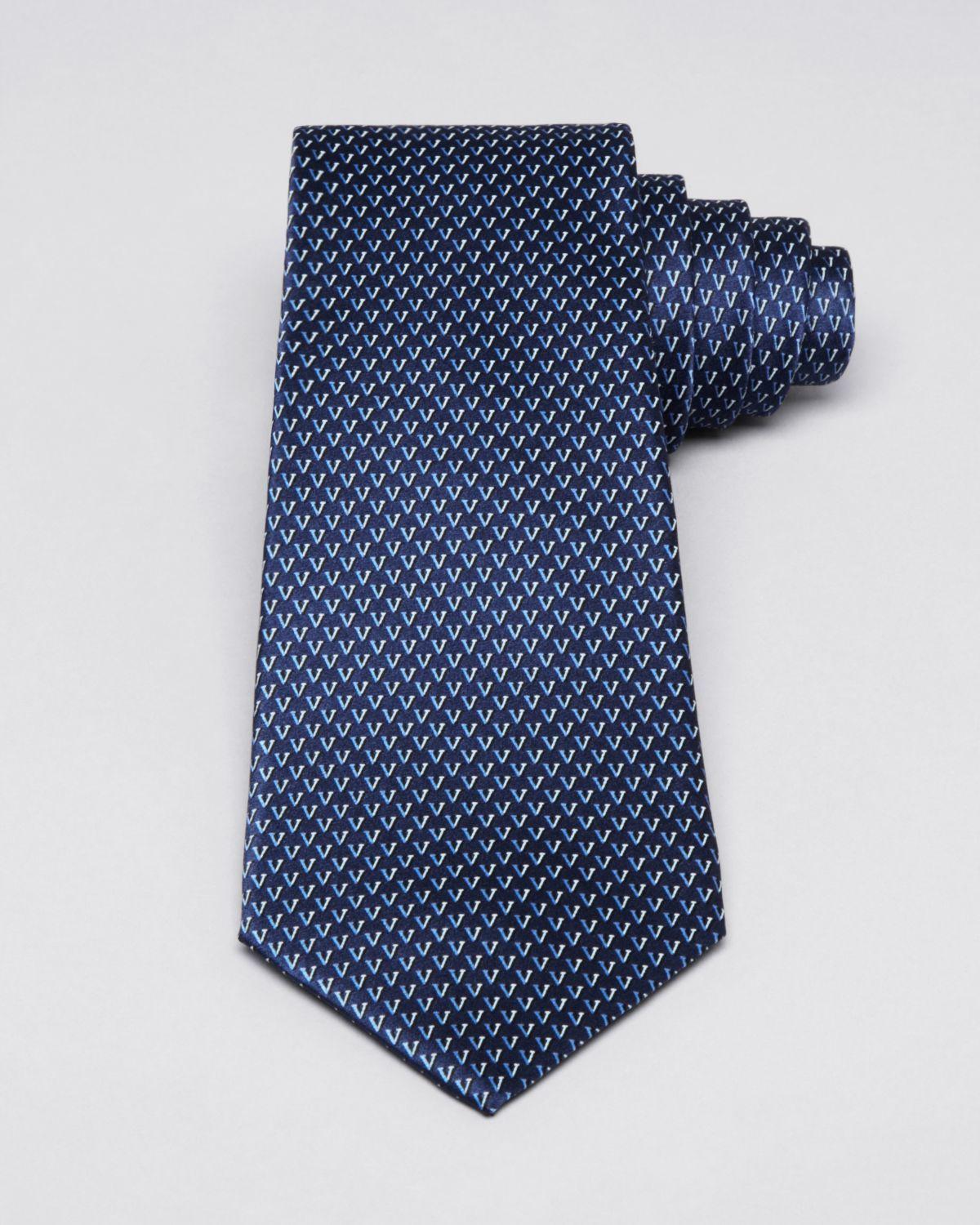Blue V Logo - Valentino V Logo Classic Tie in Blue for Men - Lyst
