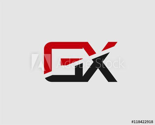 GX Logo - Abstract letter GX logo design template. Vector letter logo - Buy ...