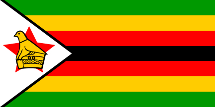 Who Uses Red and White Triangle Logo - Zimbabwe