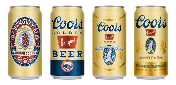 Coors Can Logo - Coors Banquet released in commemorative cans from past eras