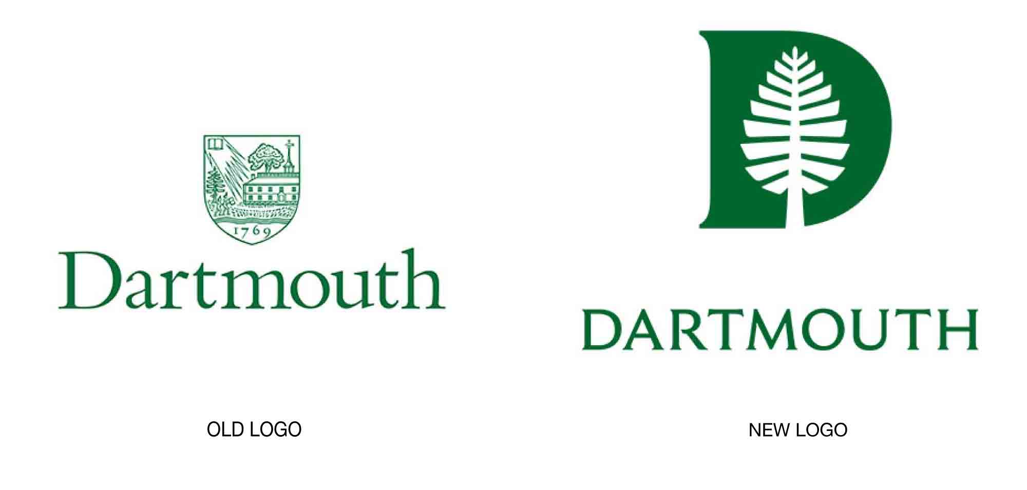 Dartmouth Logo - Dartmouth Builds on New Pillars | Articles | LogoLounge