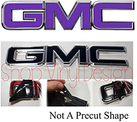 Purple GMC Logo - Amazon.com: Shop Vinyl Design 07-17 GMC Front/Rear Emblem Kit Yukon ...