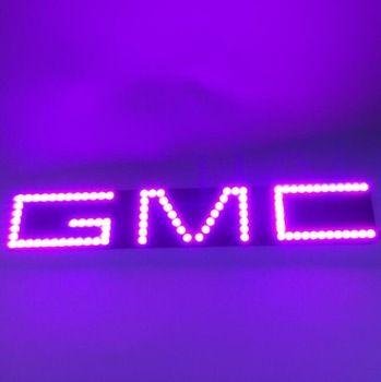 Purple GMC Logo - Rgb Led Angel Eyes Gmc Logo Halo Ring Kits - Buy Led Car Interior ...