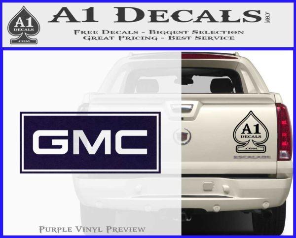 Purple GMC Logo - GMC Logo Decal Sticker RT » A1 Decals