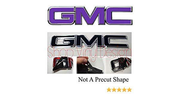 Purple GMC Logo - Amazon.com: Shop Vinyl Design 07-17 GMC Front/Rear Emblem Kit Yukon ...