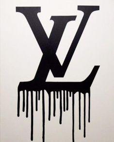 Dripping LV Logo - Best Louis Vuitton Inspired Art by Tiffany Ussery image. Louis
