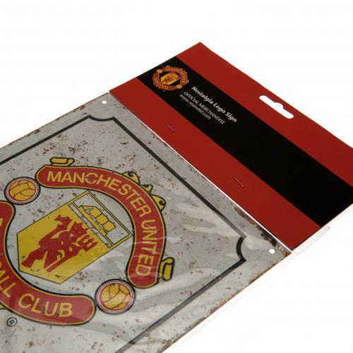 Retro F Logo - Manchester United F.C. Retro Logo Sign – Footballshop