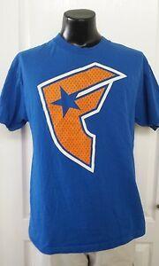 Retro F Logo - Famous F Logo Promo Orange & Blue T Shirt Large Rare Retro Vintage