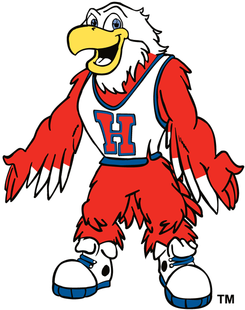 Hartford Hawks Logo - Hartford Hawks Mascot Logo (1984) - Hartford mascot - Howie the Hawk ...