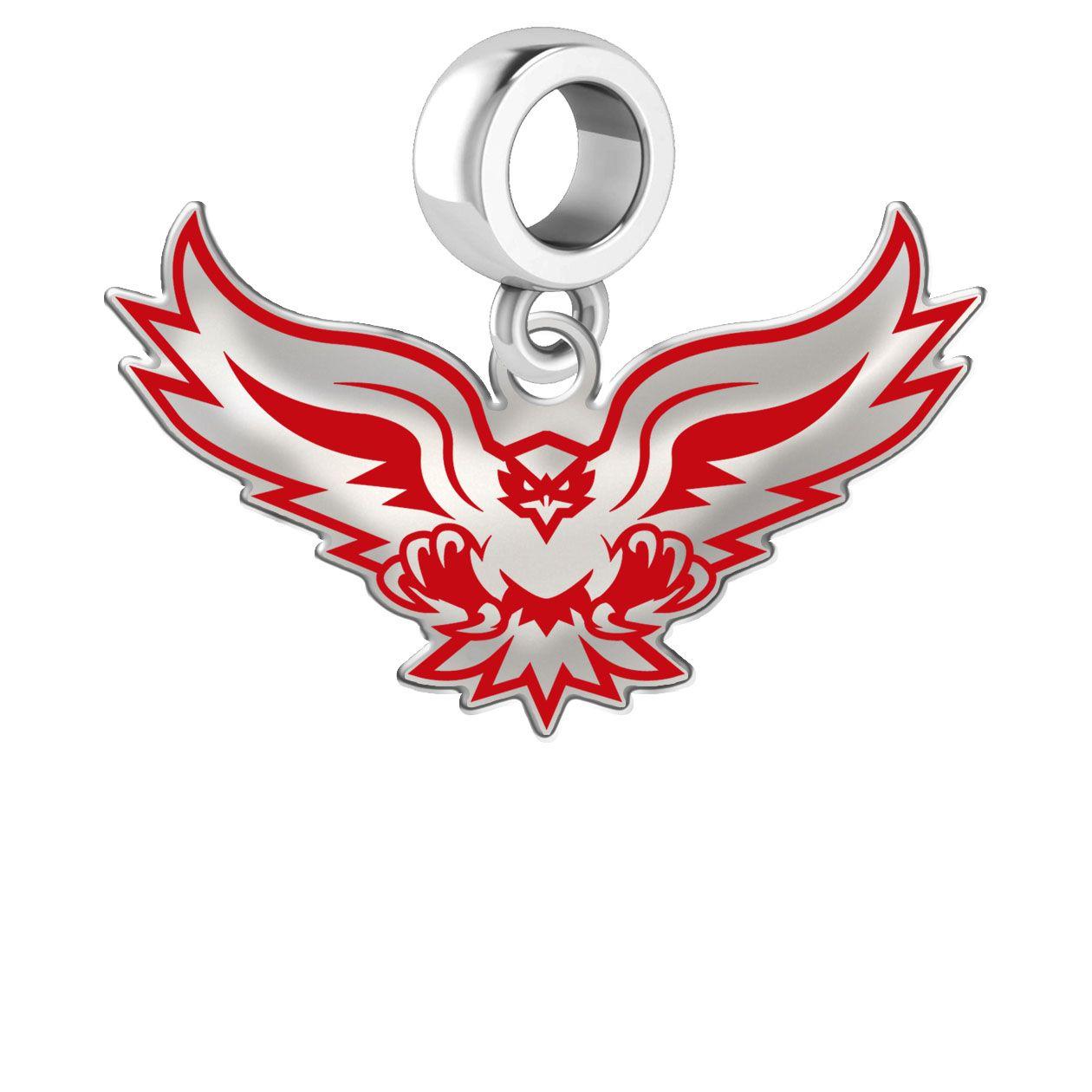 Hartford Hawks Logo - Wholesale Hartford Hawks Silver Logo and School Color Drop Charm ...