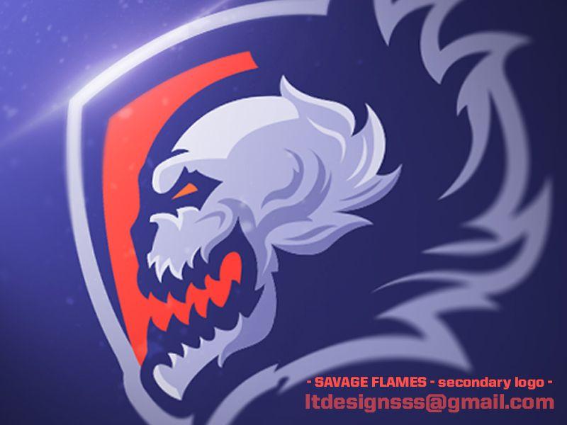 Purple Savage Logo - Savage Flames - secondary logo- by Lia Tanasa | Dribbble | Dribbble