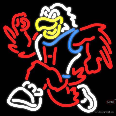 Hartford Hawks Logo - Hartford Hawks Mascot Pres Logo NCAA Real Neon Glass Tube Neon Sign ...