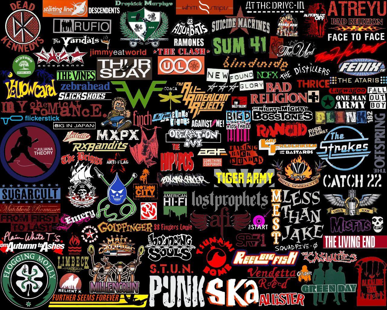 Punk Rock Band Logo - PUNK ROCK BAND COLLAGE - | ♬MUSICgenius♪♫♩♬.... enough said ...