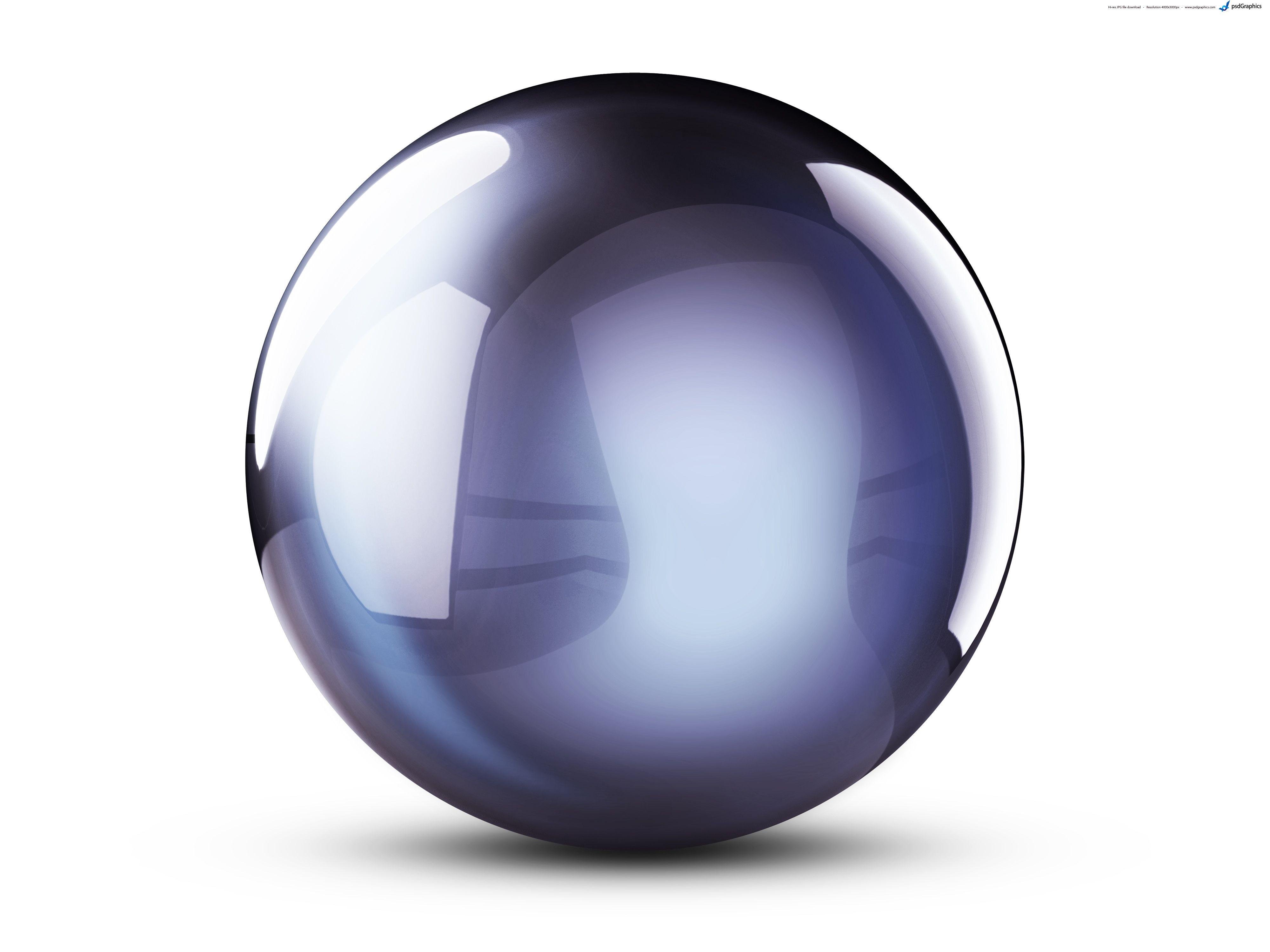Blue Purple Sphere Logo - Colorful 3D crystal balls