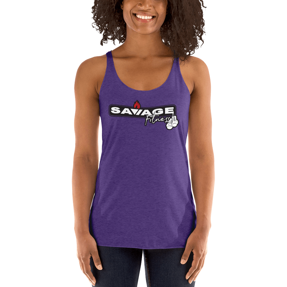 Purple Savage Logo - Women's Logo Tank — Savage Fitness & Boxing