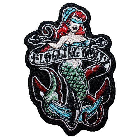 Punk Rock Band Logo - Flogging Molly Sailor Mermaid Band Logo Punk Rock Music 2 1 2 X 3