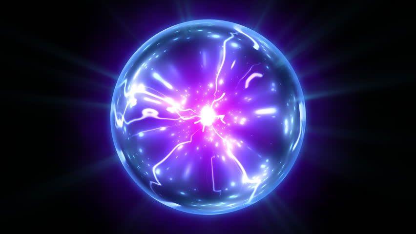 Blue Purple Sphere Logo - Plasma Ball In Blue And Stock Footage Video 100% Royalty Free