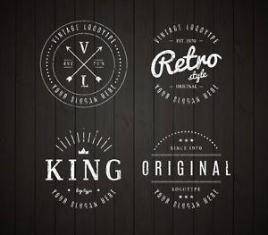 Vintage Retro Logo - CUSTOM RETRO | VINTAGE LOGO DESIGN | eBay