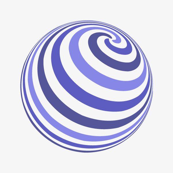 Blue Purple Sphere Logo - Blue Purple Gradient Rotation Sphere, Rotation, Sphere, Flow PNG