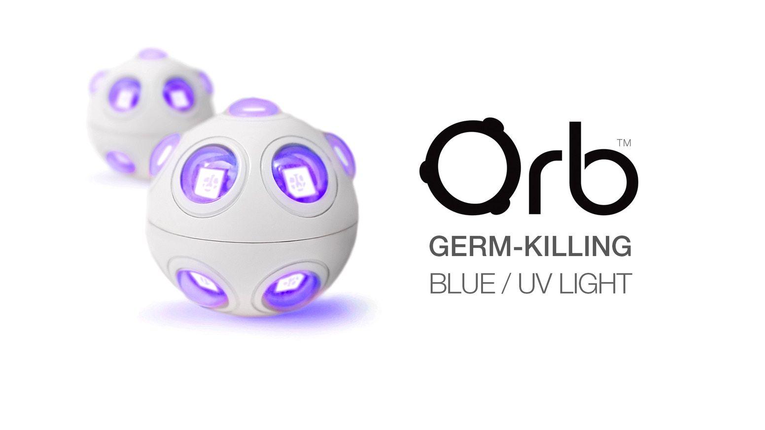 Blue Purple Sphere Logo - Orb™ – The World's First Germ-Killing Blue/UV Light Ball by reVive ...