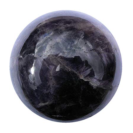 Blue Purple Sphere Logo - Genuine Amethyst Crystal Ball, Purple Sphere for Scrying, Divination