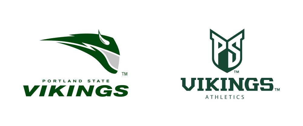 Portland State University Logo - Brand New: New Logos and Uniforms for Portland State Vikings by Nike ...