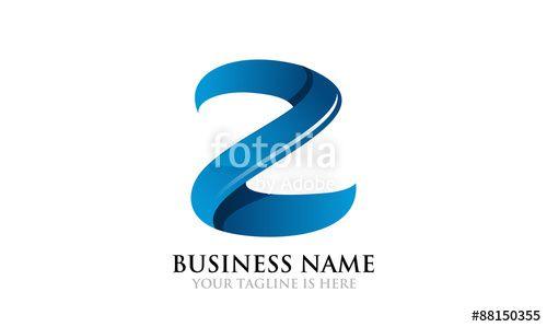 Blue Z Logo - 3D Advanced Cool Z Logo Template