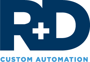 Custom R Logo - R D Custom Automation. Vision. Innovation. Execution