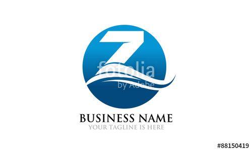 Blue Z Logo - Cool Modern Z in the Water Logo