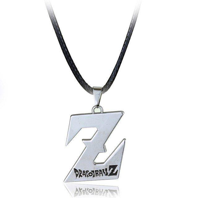 Cool Z Logo - Anime Dragon Ball Necklace Charm Silvery DragonBall Z Logo Pendant