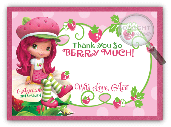 Strawberry Shortcake Logo - Strawberry Shortcake Thank You Cards [DI 210TY] : Harrison Greetings