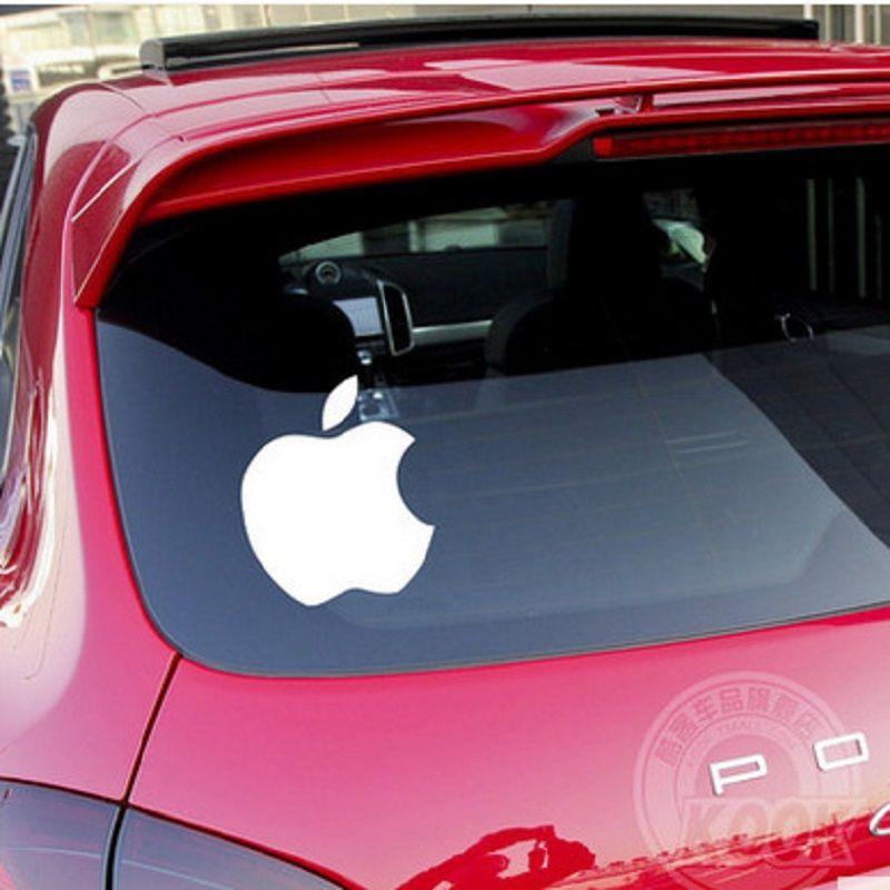 Apple Auto Logo - Funny little apple logo custom personalized car stickers reflective ...