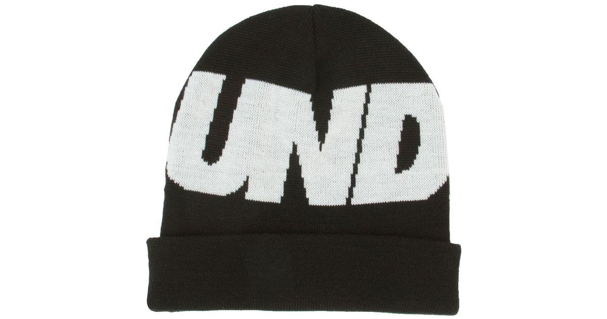 Undftd Logo - Lyst - Undefeated The Undftd Logo Beanie in Black for Men