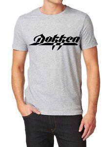 Dokken Logo - DOKKEN LOGO FRUIT OF THE LOOM T-SHIR S-XXL GREY, WHITE ROCK METAL | eBay