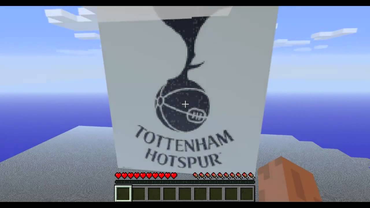 Tottenham Logo - Tottenham Hotspur Crest / Logo - Minecraft Pixel Art - YouTube