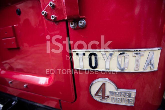 1980s Toyota Logo - 1980's Toyota Logo on AN Old Four Wheeler Drive Stock Photos ...