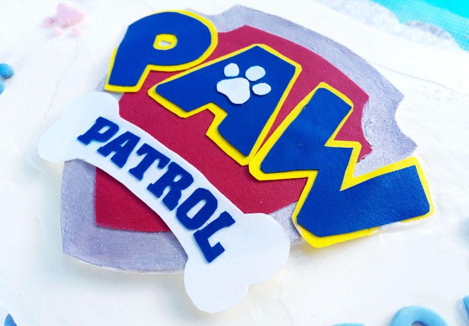 Blue Paw Patrol Logo - Paw Patrol Cake (A How-To Guide) | The Busy Spatula