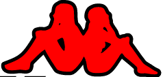 Red People Sitting Back to Back Logo - Guess the Logo: Logo Quiz of the Day : 628