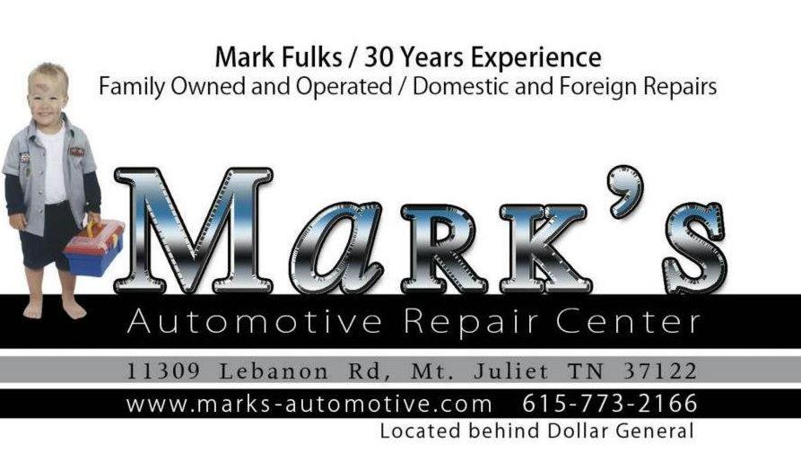 Marks Automotive Repair Logo - Marks Automotive Repair | 14185 Lebanon Roaad Old Hickory, TN